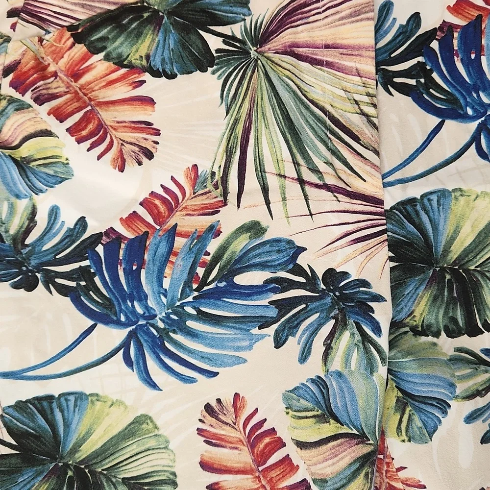 Chicos Tropical Palm Capri Pants 0 (US 4) - Picture 2 of 4